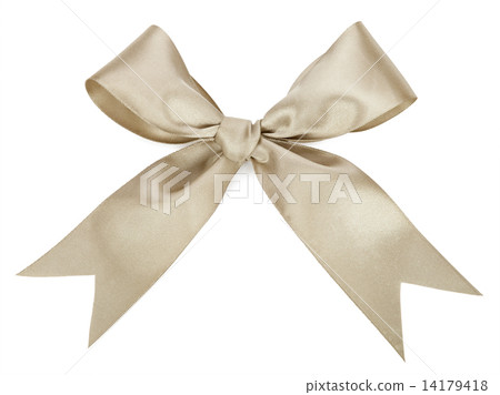 Gray bow isolated on white Gray bow isolated on white 14179418