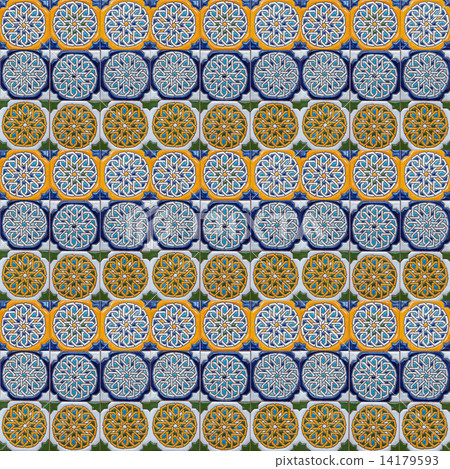 Moorish tile background 14179593