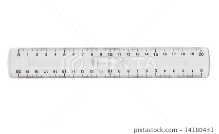 ruler isolated on a white background ruler isolated on a white background 14180431