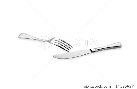 fork and knife isolated 14180657