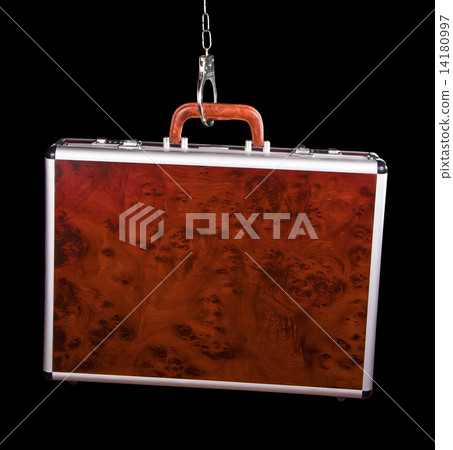 suitcase from pinned open handcuffs 14180997