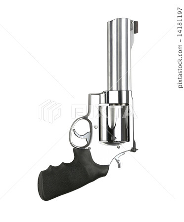 Revolvers on white background 14181197
