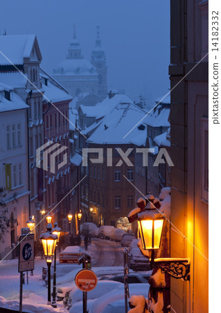 Prague in winter, Czech Republic 14182332