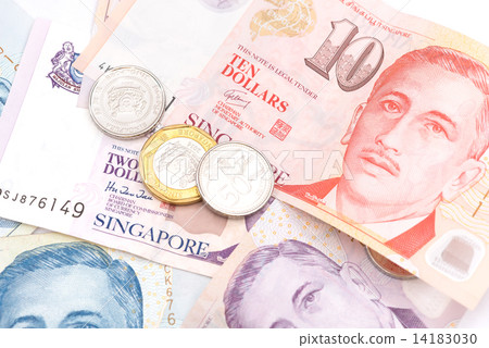 Singapore paper currency and coins Singapore paper currency and coins 14183030