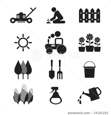 Agricultural Equipment Icons Agricultural Equipment Icons 14183281