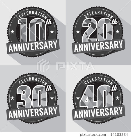 Set of Anniversary Celebration Design 14183284