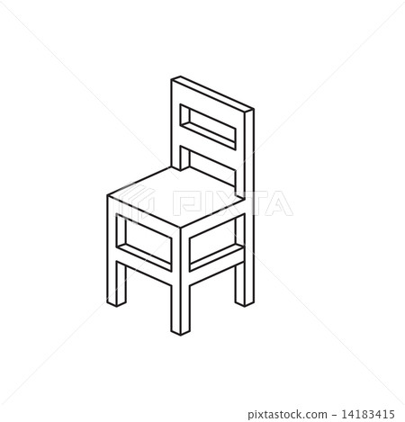 Chair Outline - 스톡일러스트 [14183415] - PIXTA