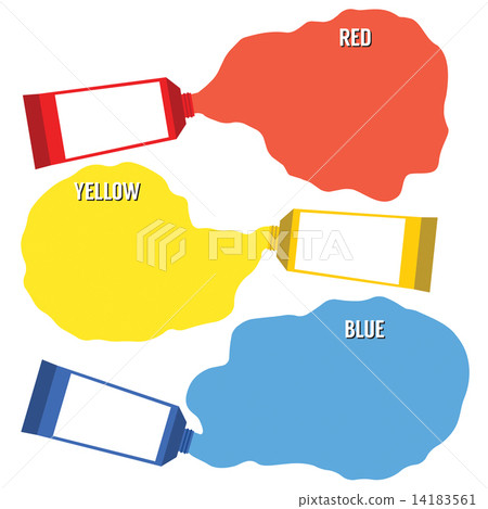 Squeezed Primary Color Tubes 14183561