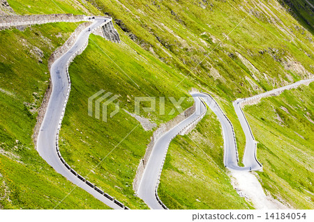 road at Passo dello Stelvio, Alto Adige, Italy 14184054