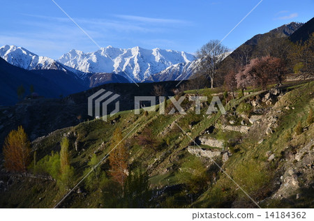 Pakistan Nanga Parvat near the scenic beautiful mountains and villages 14184362