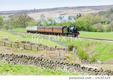 steam train, North Yorkshire Moors Railway (NYMR), Yorkshire and steam train, North Yorkshire Moors Railway (NYMR), Yorkshire and 14185329
