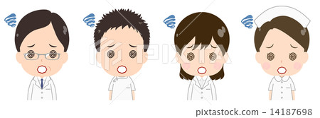 Doctor nurse Eyes turn around 14187698