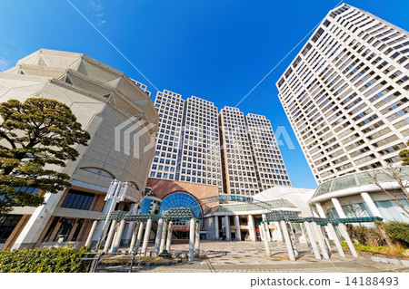 Tennozu小島Seafort廣場和藍天 Tennozu小島Seafort廣場和藍天 14188493