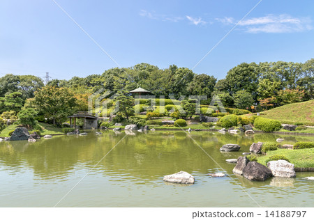 Traditional Japanese Garden - Sakai City, Osaka, Japan 14188797
