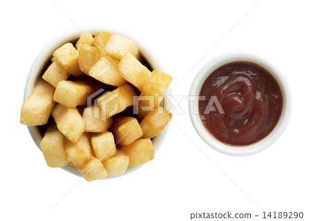 French fried and ketchup French fried and ketchup 14189290