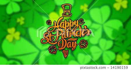 Composite image of patricks day greeting 14190159