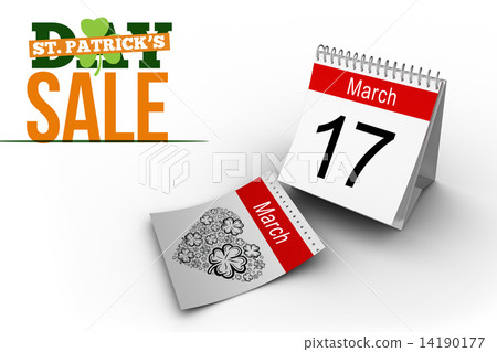 Composite image of shamrock heart 14190177