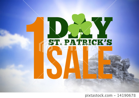 Composite image of patricks day sale ad 14190678