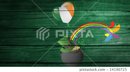 Composite image of patricks day graphics 14190725