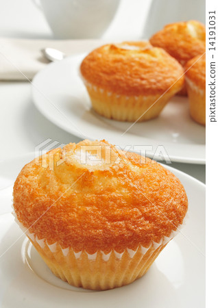 coffee and magdalenas, typical spanish plain muffins coffee and magdalenas, typical spanish plain muffins 14191031