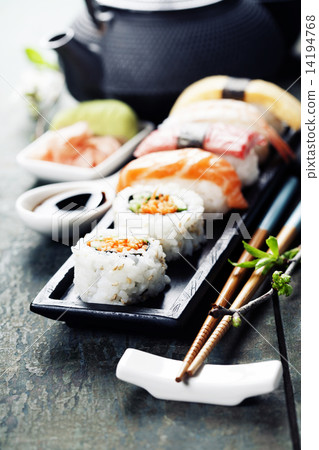 Closeup of fresh sushi Closeup of fresh sushi 14194768