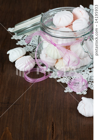 Meringues in a glass jar 14195933