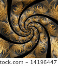Luxury background on leather 14196447