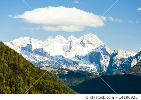 view to Dachstein from the west, Upper Austria-Styria, Austria view to Dachstein from the west, Upper Austria-Styria, Austria 14196926