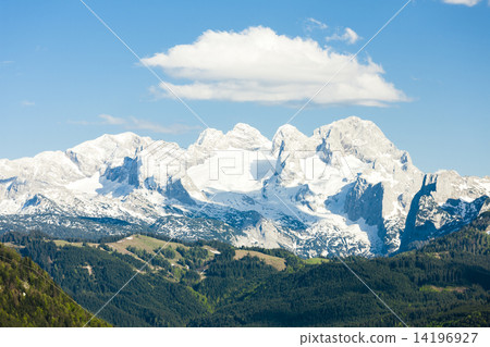 view to Dachstein from the west, Upper Austria-Styria, Austria view to Dachstein from the west, Upper Austria-Styria, Austria 14196927