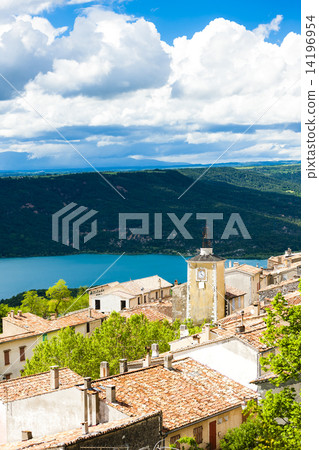 Aiguines and St Croix Lake at background, Var Department, Proven 14196954