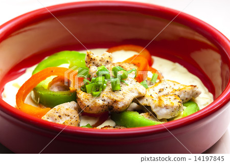 turkey meat stewed with peppers turkey meat stewed with peppers 14197845