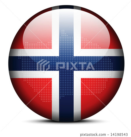 Map with Dot Pattern on flag button of Bouvet Island Map with Dot Pattern on flag button of Bouvet Island 14198543
