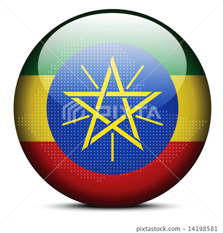 Map with Dot Pattern on flag button of Federal... - Stock Illustration ...