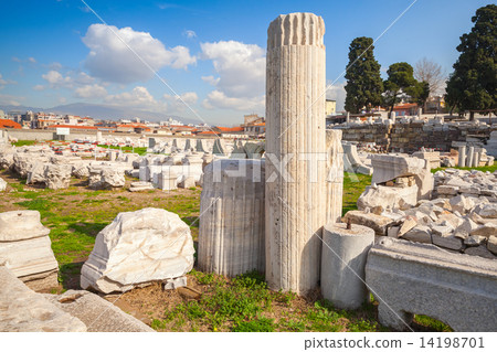 Ruins of Ancient Smyrna in a summer day. Izmir, Turkey Ruins of Ancient Smyrna in a summer day. Izmir, Turkey 14198701