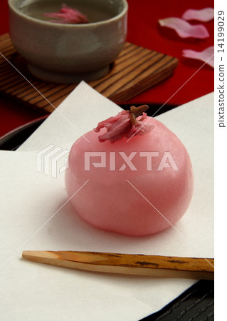 Japanese sweets Sakura tea cherry blossom viewing 14199029