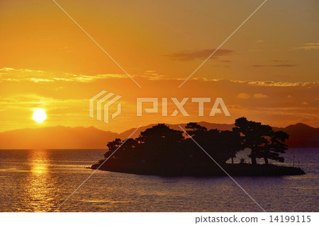 真嗣湖日落 14199115