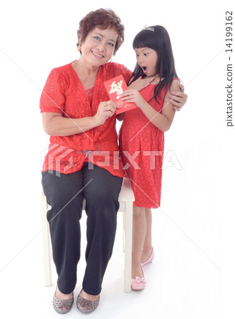 Grandmother together with granddaughter 14199162