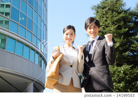 Guts pose business 2 people Guts pose business 2 people 14199583