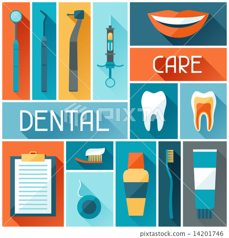 Medical background design with dental icons. Medical background design with dental icons. 14201746