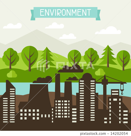 Ecology and environment concept illustration. Ecology and environment concept illustration. 14202054