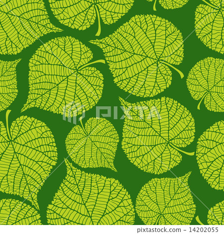 Seamless nature pattern with green leaves. Seamless nature pattern with green leaves. 14202055