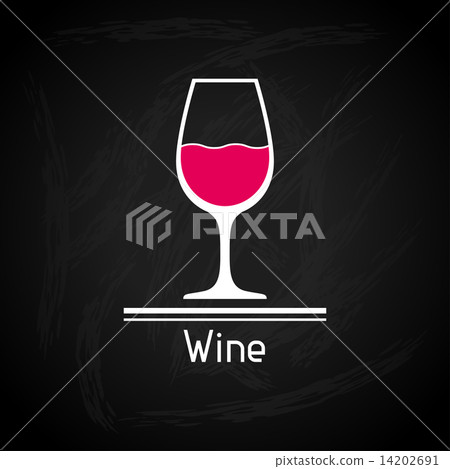 Illustration with glass of wine for menu cover. Illustration with glass of wine for menu cover. 14202691