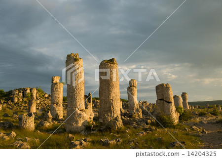 Pobiti kamani - phenomenon rock formations in Bulgaria near Varna 14204325