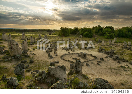 Pobiti kamani - phenomenon rock formations in Bulgaria near Varna 14204326