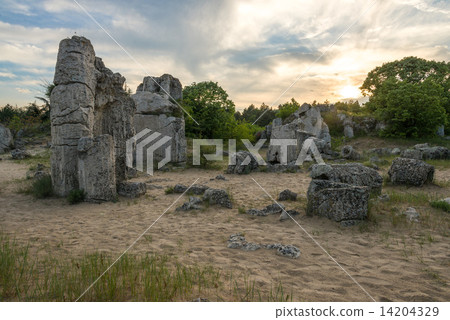 Pobiti kamani - phenomenon rock formations in Bulgaria near Varna 14204329