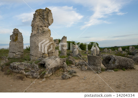 Pobiti kamani - phenomenon rock formations in Bulgaria near Varna 14204334