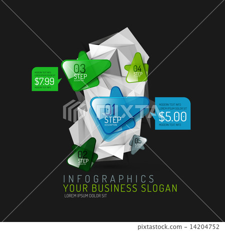 Vector fresh business abstract infographic 14204752