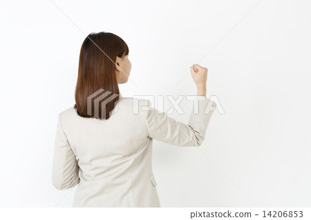 The back of a woman who poses a gut The back of a woman who poses a gut 14206853