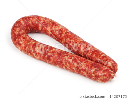 sausage isolated on white background 14207173