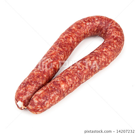 sausage isolated on white background 14207232